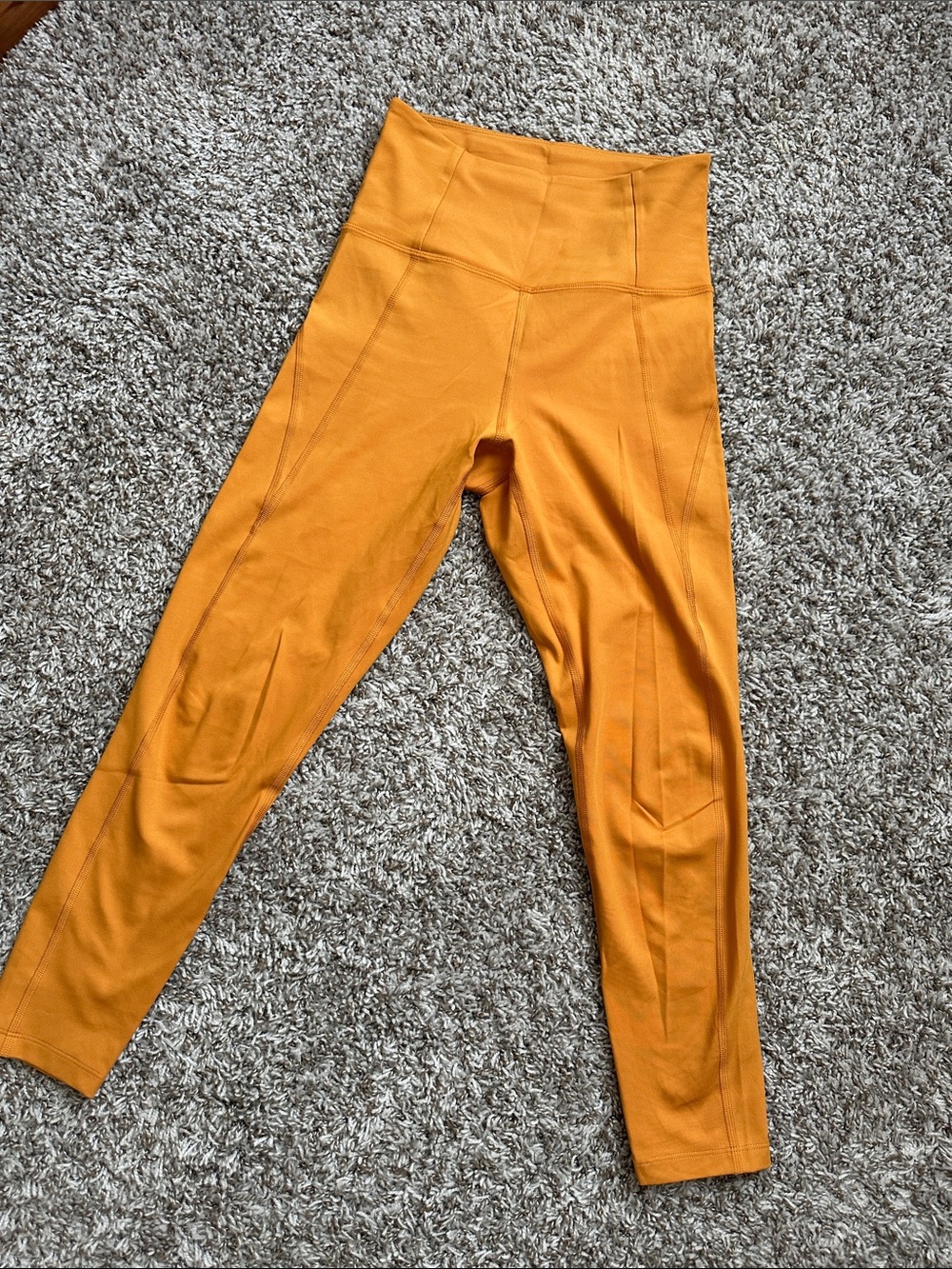 girlfriend collective High-Rise Leggings in Mustard Yellow